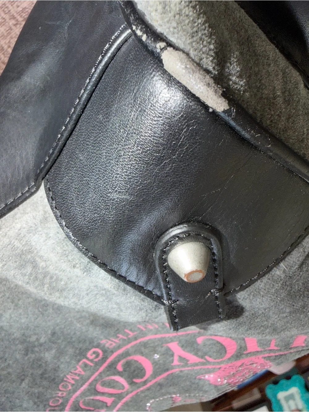 Y2K Juicy Couture Black & Pink Logo Tote Bag